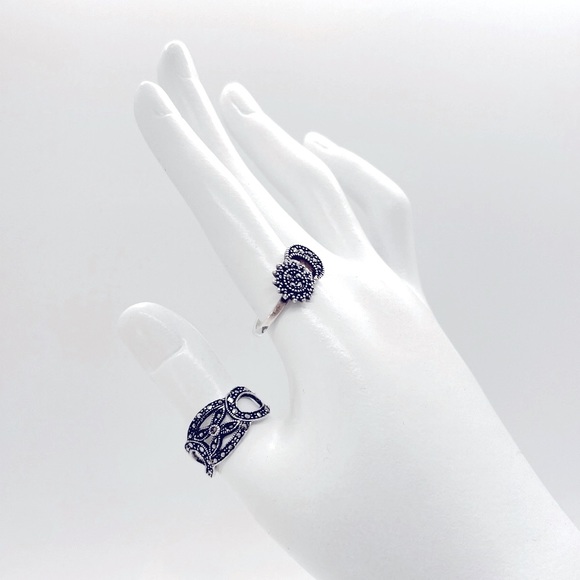 925 Sterling Silver Ring ⛓ - Picture 9 of 10